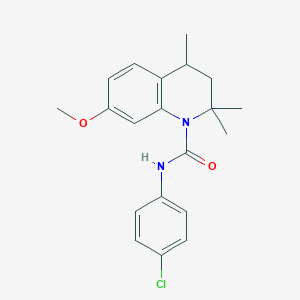 N-(4-chlorophenyl)-7-methoxy-2,2,4-trimethyl-3,4-dihydroquinoline-1(2H)-carboxamide