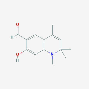 7-Hydroxy-1,2,2,4-tetramethyl-1,2-dihydroquinoline-6-carbaldehyde