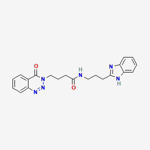 N-[3-(1H-benzimidazol-2-yl)propyl]-4-(4-oxo-1,2,3-benzotriazin-3(4H)-yl)butanamide