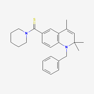 (1-Benzyl-2,2,4-trimethyl-1,2-dihydroquinolin-6-yl)(piperidin-1-yl)methanethione