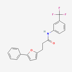 3-(5-phenylfuran-2-yl)-N-[3-(trifluoromethyl)phenyl]propanamide