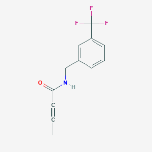 molecular formula C12H10F3NO B11031454 N-(3-(Trifluoromethyl)benzyl)but-2-ynamide 