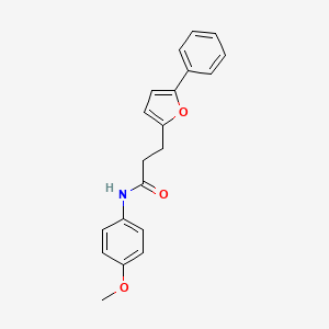 N-(4-methoxyphenyl)-3-(5-phenylfuran-2-yl)propanamide