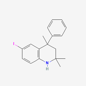 molecular formula C18H20IN B11031522 6-Iodo-2,2,4-trimethyl-4-phenyl-1,2,3,4-tetrahydroquinoline 