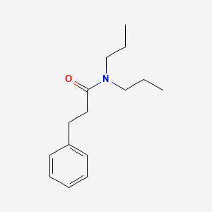 molecular formula C15H23NO B11031536 3-phenyl-N,N-dipropylpropanamide CAS No. 91424-73-6