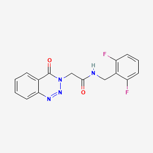 molecular formula C16H12F2N4O2 B11031599 N-(2,6-difluorobenzyl)-2-(4-oxo-1,2,3-benzotriazin-3(4H)-yl)acetamide 