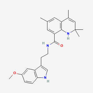 N-[2-(5-methoxy-1H-indol-3-yl)ethyl]-2,2,4,6-tetramethyl-1,2-dihydroquinoline-8-carboxamide