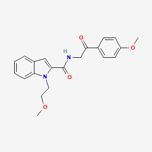 1-(2-methoxyethyl)-N-[2-(4-methoxyphenyl)-2-oxoethyl]-1H-indole-2-carboxamide