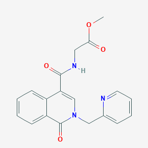 methyl N-{[1-oxo-2-(pyridin-2-ylmethyl)-1,2-dihydroisoquinolin-4-yl]carbonyl}glycinate