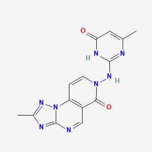 7-[(4-hydroxy-6-methylpyrimidin-2-yl)amino]-2-methylpyrido[3,4-e][1,2,4]triazolo[1,5-a]pyrimidin-6(7H)-one