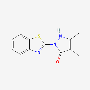 1-(1,3-benzothiazol-2-yl)-3,4-dimethyl-1H-pyrazol-5-ol