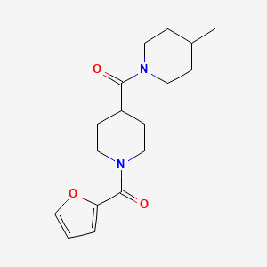 molecular formula C17H24N2O3 B11031702 Furan-2-yl{4-[(4-methylpiperidin-1-yl)carbonyl]piperidin-1-yl}methanone 