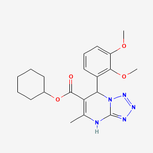 Cyclohexyl 7-(2,3-dimethoxyphenyl)-5-methyl-4,7-dihydrotetrazolo[1,5-a]pyrimidine-6-carboxylate