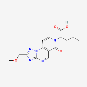 molecular formula C16H19N5O4 B11031842 2-[2-(methoxymethyl)-6-oxopyrido[3,4-e][1,2,4]triazolo[1,5-a]pyrimidin-7(6H)-yl]-4-methylpentanoic acid 