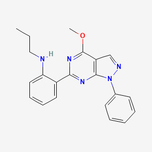 2-(4-methoxy-1-phenyl-1H-pyrazolo[3,4-d]pyrimidin-6-yl)-N-propylaniline