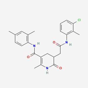 5-{2-[(3-chloro-2-methylphenyl)amino]-2-oxoethyl}-N-(2,4-dimethylphenyl)-2-methyl-6-oxo-1,4,5,6-tetrahydropyridine-3-carboxamide