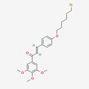 (E)-3-{4-[(6-Bromohexyl)oxy]phenyl}-1-(3,4,5-trimethoxyphenyl)-2-propen-1-one