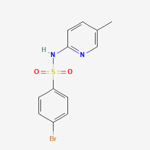 molecular formula C12H11BrN2O2S B11031951 4-bromo-N-(5-methylpyridin-2-yl)benzenesulfonamide 