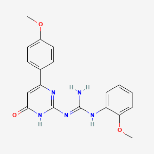 1-[4-Hydroxy-6-(4-methoxyphenyl)pyrimidin-2-yl]-3-(2-methoxyphenyl)guanidine