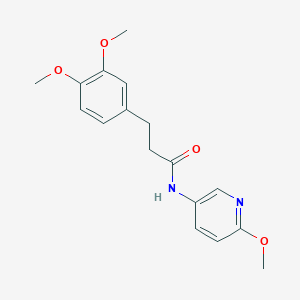 3-(3,4-dimethoxyphenyl)-N-(6-methoxypyridin-3-yl)propanamide