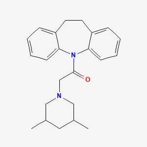 molecular formula C23H28N2O B11031961 1-(10,11-dihydro-5H-dibenzo[b,f]azepin-5-yl)-2-(3,5-dimethylpiperidin-1-yl)ethanone 