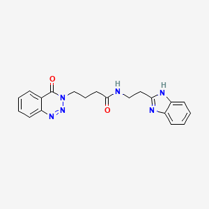 N-[2-(1H-benzimidazol-2-yl)ethyl]-4-(4-oxo-1,2,3-benzotriazin-3(4H)-yl)butanamide