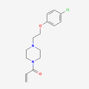 1-{4-[2-(4-Chlorophenoxy)ethyl]piperazino}-2-propen-1-one