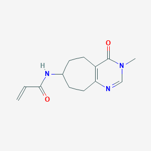 N-{3-Methyl-4-oxo-3H4H5H6H7H8H9H-cyclohepta[D]pyrimidin-7-YL}prop-2-enamide