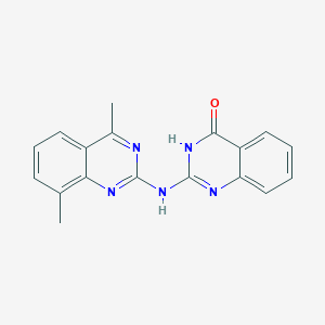 2-[(4,8-Dimethylquinazolin-2-yl)amino]quinazolin-4-ol