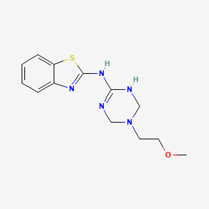 N-[5-(2-methoxyethyl)-1,4,5,6-tetrahydro-1,3,5-triazin-2-yl]-1,3-benzothiazol-2-amine