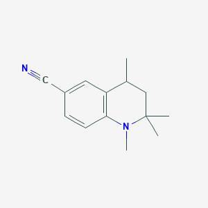 1,2,2,4-Tetramethyl-1,2,3,4-tetrahydro-6-quinolinecarbonitrile