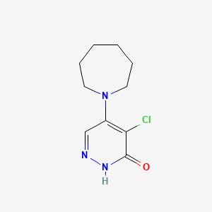 molecular formula C10H14ClN3O B11032150 4-(azepan-1-yl)-5-chloro-1H-pyridazin-6-one CAS No. 307508-35-6