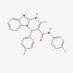 2-methyl-N,4-bis(4-methylphenyl)-1,4-dihydropyrimido[1,2-a]benzimidazole-3-carboxamide