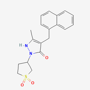 1-(1,1-dioxidotetrahydrothiophen-3-yl)-3-methyl-4-(naphthalen-1-ylmethyl)-1H-pyrazol-5-ol