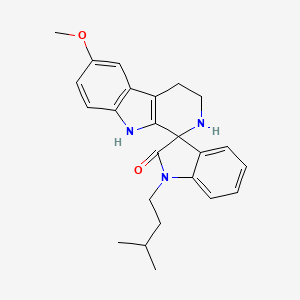 6-methoxy-1'-(3-methylbutyl)-2,3,4,9-tetrahydrospiro[beta-carboline-1,3'-indol]-2'(1'H)-one