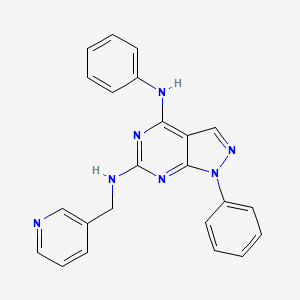 N~4~,1-diphenyl-N~6~-(pyridin-3-ylmethyl)-1H-pyrazolo[3,4-d]pyrimidine-4,6-diamine