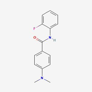 molecular formula C15H15FN2O B11032264 4-(dimethylamino)-N-(2-fluorophenyl)benzamide 