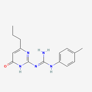 1-(4-Methylphenyl)-3-(6-oxo-4-propyl-1,6-dihydropyrimidin-2-yl)guanidine