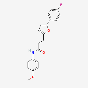 3-[5-(4-fluorophenyl)furan-2-yl]-N-(4-methoxyphenyl)propanamide