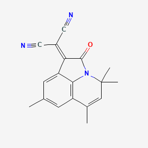 molecular formula C18H15N3O B11032309 (4,4,6,8-tetramethyl-2-oxo-4H-pyrrolo[3,2,1-ij]quinolin-1(2H)-ylidene)propanedinitrile 