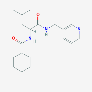 N~2~-[(4-methylcyclohexyl)carbonyl]-N-(pyridin-3-ylmethyl)leucinamide