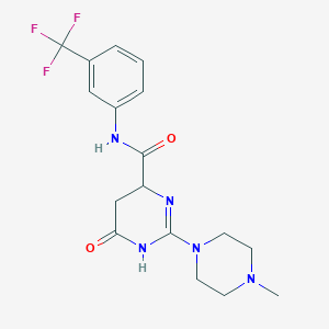 2-(4-methylpiperazin-1-yl)-6-oxo-N-[3-(trifluoromethyl)phenyl]-3,4,5,6-tetrahydropyrimidine-4-carboxamide