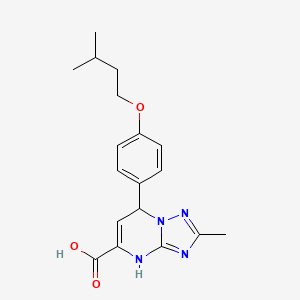 2-Methyl-7-[4-(3-methylbutoxy)phenyl]-4,7-dihydro[1,2,4]triazolo[1,5-a]pyrimidine-5-carboxylic acid