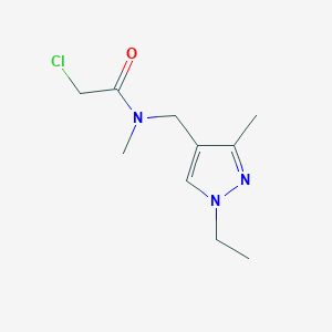 2-Chloro-N-[(1-ethyl-3-methyl-1H-pyrazol-4-YL)methyl]-N-methylacetamide