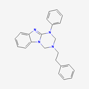 1-Phenyl-3-(2-phenylethyl)-1,2,3,4-tetrahydro[1,3,5]triazino[1,2-a]benzimidazole