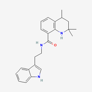 N-[2-(1H-indol-3-yl)ethyl]-2,2,4-trimethyl-1,2,3,4-tetrahydroquinoline-8-carboxamide