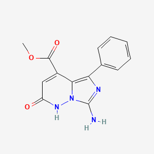 Methyl 7-amino-2-oxo-5-phenyl-1,2-dihydroimidazo[1,5-b]pyridazine-4-carboxylate