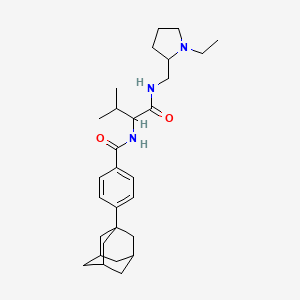 2-{[4-(Adamantan-1-YL)phenyl]formamido}-N-[(1-ethylpyrrolidin-2-YL)methyl]-3-methylbutanamide