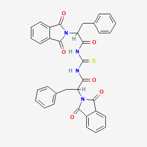 2-(1,3-dioxo-1,3-dihydro-2H-isoindol-2-yl)-N-{[2-(1,3-dioxo-1,3-dihydro-2H-isoindol-2-yl)-3-phenylpropanoyl]carbamothioyl}-3-phenylpropanamide