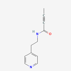 N-[2-(Pyridin-4-YL)ethyl]but-2-ynamide